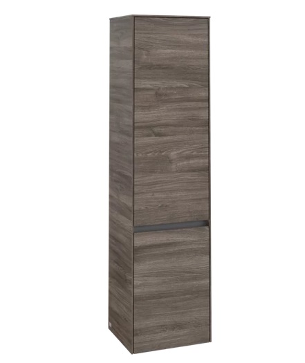 Пенал для ванной Villeroy & Boch Collaro 40,4x153,8х34,9 см петли слева с подсветкой ДСП каменный дуб C033L0RK