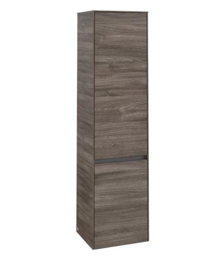 Пенал для ванной Villeroy & Boch Collaro 40,4x153,8х34,9 см петли справа с подсветкой ДСП каменный дуб C033L1RK