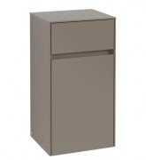 Шафка для ванної Villeroy & Boch Collaro 40,4x74,8х34,9 см петлі праворуч ДСП трюфель сірий C03201VG