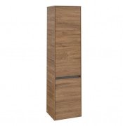 Пенал для ванної Villeroy & Boch Collaro 40,4x153,8х34,9 см петлі зліва з підсвічуванням ДСП дуб канзас C033L0RH