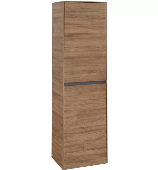 Пенал для ванної Villeroy & Boch Collaro 45,4x153,8х34,9 см петлі зліва з підсвічуванням ДСП дуб канзас C034L0RH