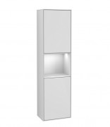 Пенал для ванной Villeroy & Boch Finion 41,8x151,6х27 см петли слева с подсветкой МДФ глянцевый белый лак F460GFGF