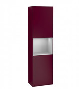 Пенал Villeroy & Boch Finion 41,8x151,6х27 см петли слева с подсветкой МДФ пион матовый лак/светло-серый матовый лак F460GJHB