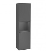 Пенал Villeroy & Boch Finion 41,8x151,6х27 см петлі зліва з підсвічуванням МДФ антрацит матовий лак F460GKGK