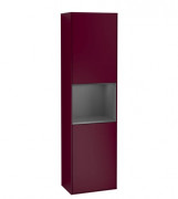 Пенал Villeroy & Boch Finion 41,8x151,6х27 см петли слева с подсветкой МДФ пион матовый лак/антрацит матовый лак F460GKHB