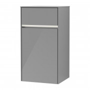 Шафка Villeroy & Boch Collaro 40,4x74,8х34,9 см петлі праворуч з підсвічуванням МДФ глянсовий сірий C032L1FP