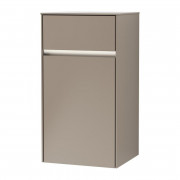 Шафка Villeroy & Boch Collaro 40,4x74,8х34,9 см петлі праворуч з підсвічуванням ДСП трюфель сірий C032L1VG