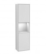 Пенал для ванной Villeroy & Boch Finion 41,8x151,6х27 см петли слева с подсветкой МДФ глянцевый белый лак F460GFGF