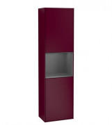 Пенал Villeroy & Boch Finion 41,8x151,6х27 см петлі зліва з підсвічуванням МДФ півонія матовий лак/антрацит матовий лак F460GKHB