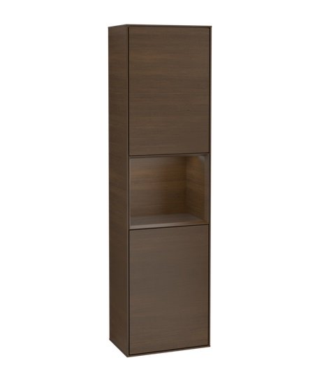 Пенал Villeroy & Boch Finion 41,8x151,6х27 см петлі зліва з підсвічуванням ДСП шпон волоського горіха F460GNGN