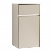 Шкафчик Villeroy & Boch Collaro 40,4x74,8х34,9 см петли слева с подсветкой ДСП мягкий серый C032L0VK