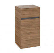 Шкафчик Villeroy & Boch Collaro 40,4x74,8х34,9 см петли слева с подсветкой ДСП дуб канзас C032L0RH