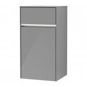Шафка Villeroy & Boch Collaro 40,4x74,8х34,9 см петлі праворуч з підсвічуванням МДФ глянсовий сірий C032L1FP