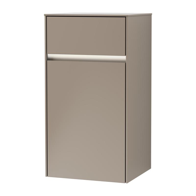 Шафка Villeroy & Boch Collaro 40,4x74,8х34,9 см петлі праворуч з підсвічуванням ДСП трюфель сірий C032L1VG