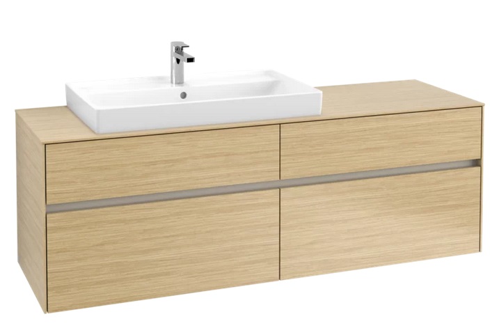 Тумба под раковину Villeroy & Boch Collaro 160х50 см с подсветкой ДСП северный дуб C026B0VJ