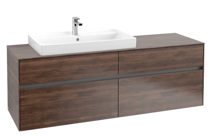 Тумба под раковину Villeroy & Boch Collaro 160х50 см с подсветкой ДСП дуб аризона C026B0VH