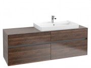 Тумба под раковину Villeroy & Boch Collaro 160х50 см с подсветкой ДСП дуб аризона C027B0VH