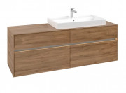 Тумба под раковину Villeroy & Boch Collaro 160х50 см с подсветкой ДСП дуб канзас C027B0RH