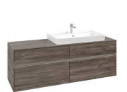 Тумба под раковину Villeroy & Boch Collaro 160х50 см с подсветкой ДСП каменный дуб C027B0RK