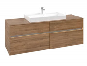 Тумба под раковину Villeroy & Boch Collaro 160х50 см с подсветкой ДСП дуб канзас C028B0RH