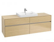 Тумба под раковину Villeroy & Boch Collaro 160х50 см с подсветкой ДСП северный дуб C025B0VJ