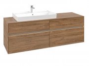 Тумба под раковину Villeroy & Boch Collaro 160х50 см с подсветкой ДСП дуб канзас C026B0RH