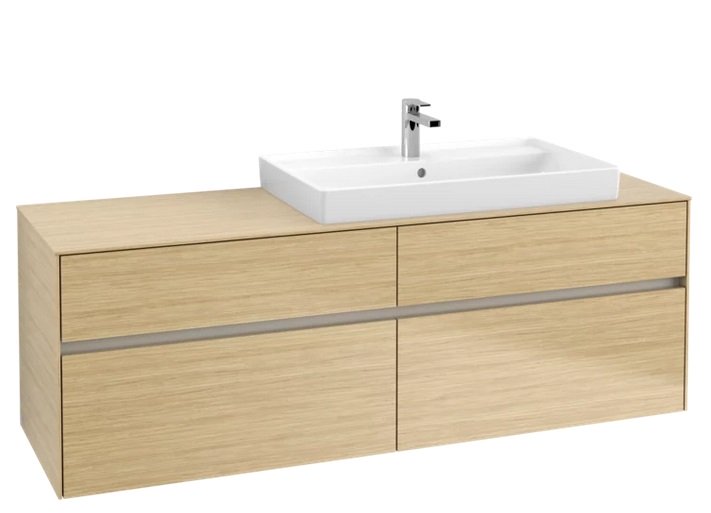 Тумба під раковину Villeroy & Boch Collaro 160х50 см із підсвічуванням ДСП північний дуб C027B0VJ