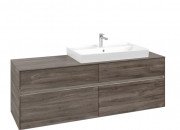 Тумба під раковину Villeroy & Boch Collaro 160х50 см із підсвічуванням ДСП кам'яний дуб C027B0RK