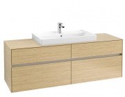 Тумба под раковину Villeroy & Boch Collaro 160х50 см с подсветкой ДСП северный дуб C028B0VJ