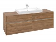 Тумба под раковину Villeroy & Boch Collaro 160х50 см с подсветкой ДСП дуб канзас C028B0RH