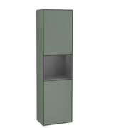 Пенал Villeroy & Boch Finion 41,8x151,6х27 см петлі зліва з підсвічуванням МДФ оливковий матовий лак/антрацит матовий лак F460GKGM