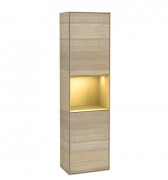 Пенал Villeroy & Boch Finion 41,8x151,6х27 см петлі зліва з підсвічуванням ДСП шпон дуба/золотий матовий лак F460HFPC