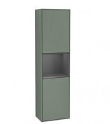 Пенал Villeroy & Boch Finion 41,8x151,6х27 см петлі зліва з підсвічуванням МДФ оливковий матовий лак/антрацит матовий лак F460GKGM