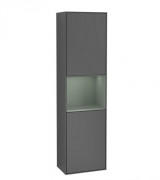 Пенал Villeroy & Boch Finion 41,8x151,6х27 см петлі зліва з підсвічуванням МДФ антрацит матовий лак/оливковий матовий лак F460GMGK