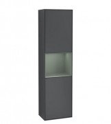 Пенал Villeroy & Boch Finion 41,8x151,6х27 см петлі зліва з підсвічуванням МДФ темно-синій матовий лак/оливковий матовий лак F460GMHG