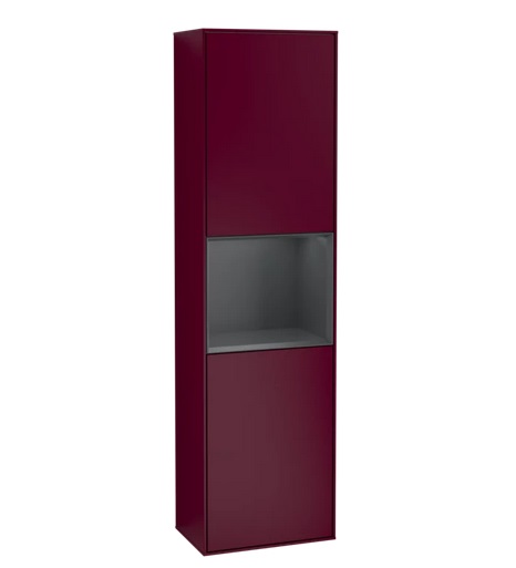 Пенал Villeroy & Boch Finion 41,8x151,6х27 см петли слева с подсветкой МДФ пион матовый лак/темно-синий матовый лак F460HGHB