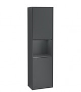 Пенал Villeroy & Boch Finion 41,8x151,6х27 см петлі зліва з підсвічуванням МДФ темно-синій матовий лак F460HGHG