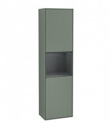 Пенал Villeroy & Boch Finion 41,8x151,6х27 см петлі зліва з підсвічуванням МДФ матовий оливковий лак/темно-синій матовий лак F460HGGM