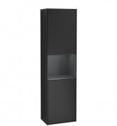 Пенал Villeroy & Boch Finion 41,8x151,6х27 см петлі зліва з підсвічуванням МДФ чорний матовий лак/темно-синій матовий лак F460HGPD