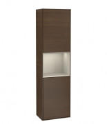 Пенал Villeroy & Boch Finion 41,8x151,6х27 см петлі зліва з підсвічуванням ДСП шпон волоського горіха/пісок матовий лак F460HHGN