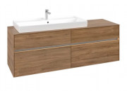 Тумба под раковину Villeroy & Boch Collaro 160х50 см с подсветкой ДСП дуб канзас  C029B0RH