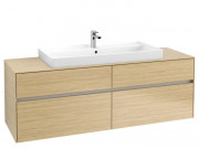 Тумба під раковину Villeroy & Boch Collaro 160х50 см із підсвічуванням ДСП північний дуб C031B0VJ