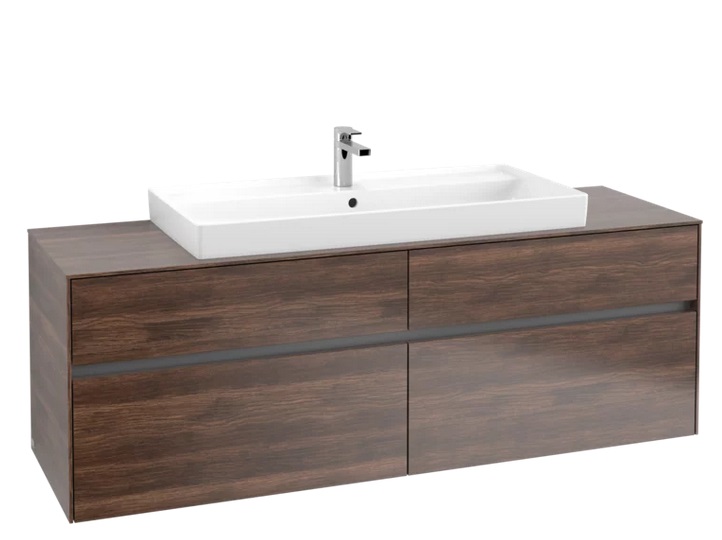 Тумба под раковину Villeroy & Boch Collaro 160х50 см с подсветкой ДСП дуб аризона C031B0VH