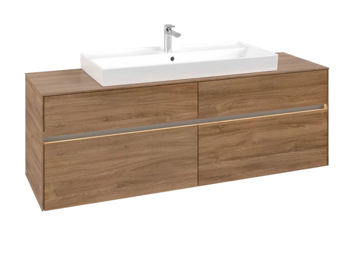 Тумба під раковину Villeroy & Boch Collaro 160х50 см із підсвічуванням ДСП дуб канзас C031B0RH