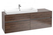 Тумба под раковину Villeroy & Boch Collaro 160х50 см с подсветкой ДСП дуб аризона C029B0VH