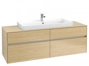 Тумба под раковину Villeroy & Boch Collaro 160х50 см с подсветкой ДСП северный дуб C031B0VJ