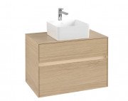 Тумба під раковину Villeroy & Boch Collaro 80х50 см із підсвічуванням ДСП північний дуб C037B0VJ