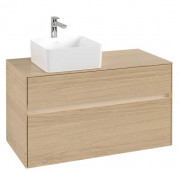 Тумба под раковину Villeroy & Boch Collaro 100х50 см с подсветкой ДСП северный дуб C039B0VJ