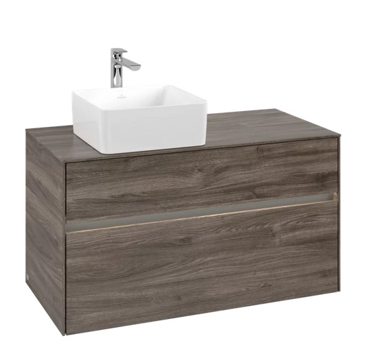 Тумба під раковину Villeroy & Boch Collaro 100х50 см із підсвічуванням ДСП кам'яний дуб C039B0RK