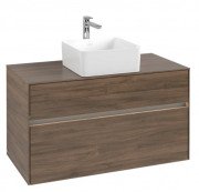 Тумба под раковину Villeroy & Boch Collaro 100х50 см с подсветкой ДСП дуб аризона C038B0VH